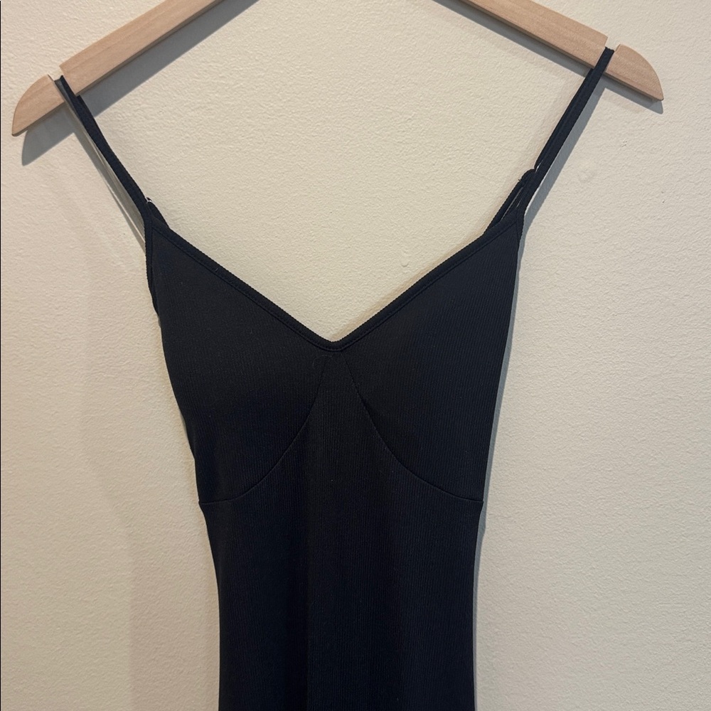 Classic Black Slip Maxi Dress - Picture 2 of 2